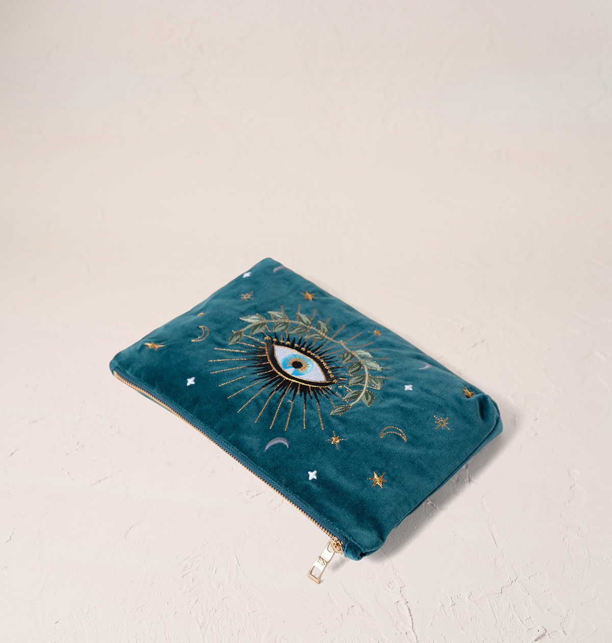 Celestial Eye Rich Blue Velvet Everyday Pouch