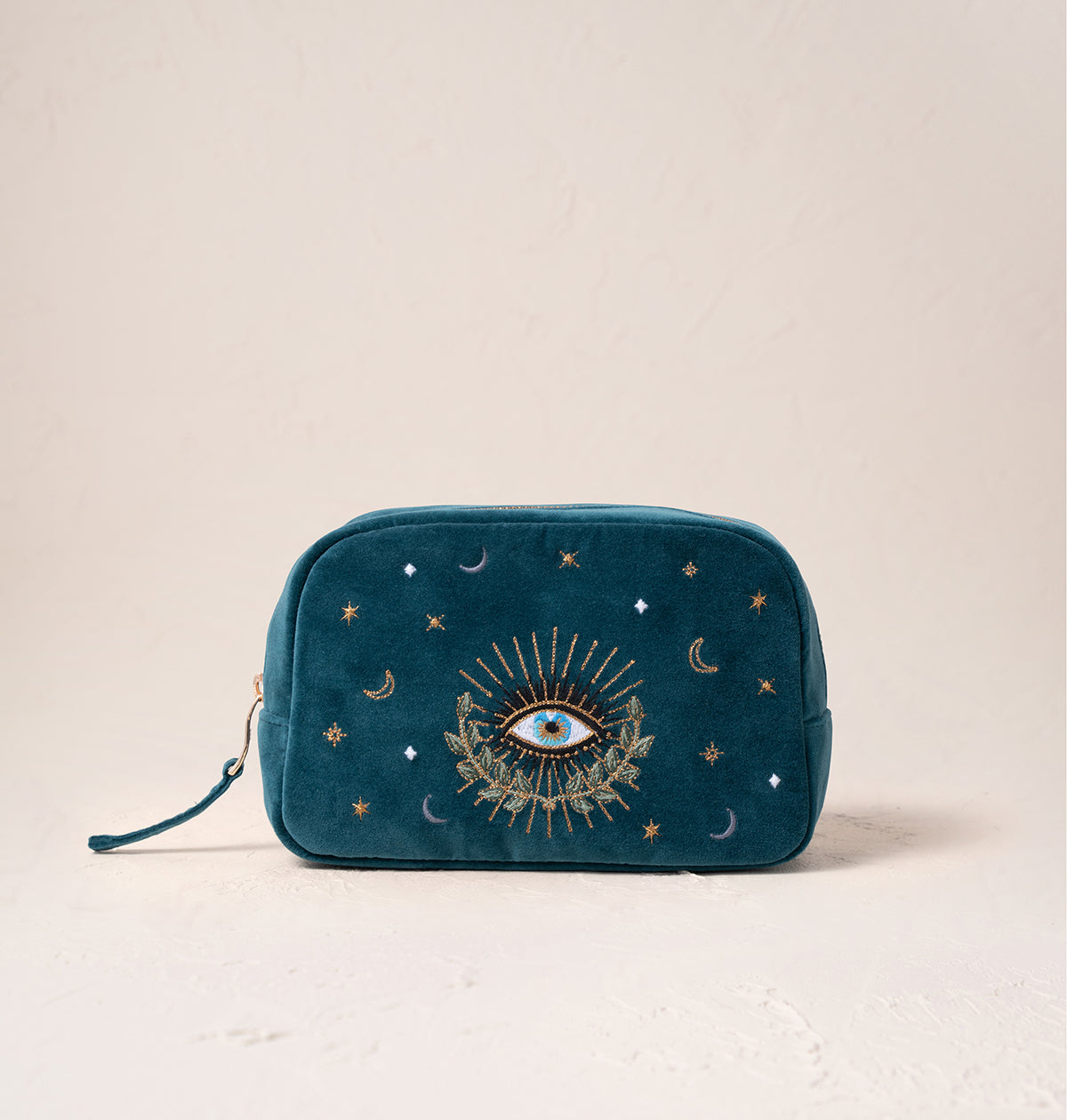 Celestial Eye Rich Blue Velvet Makeup Bag