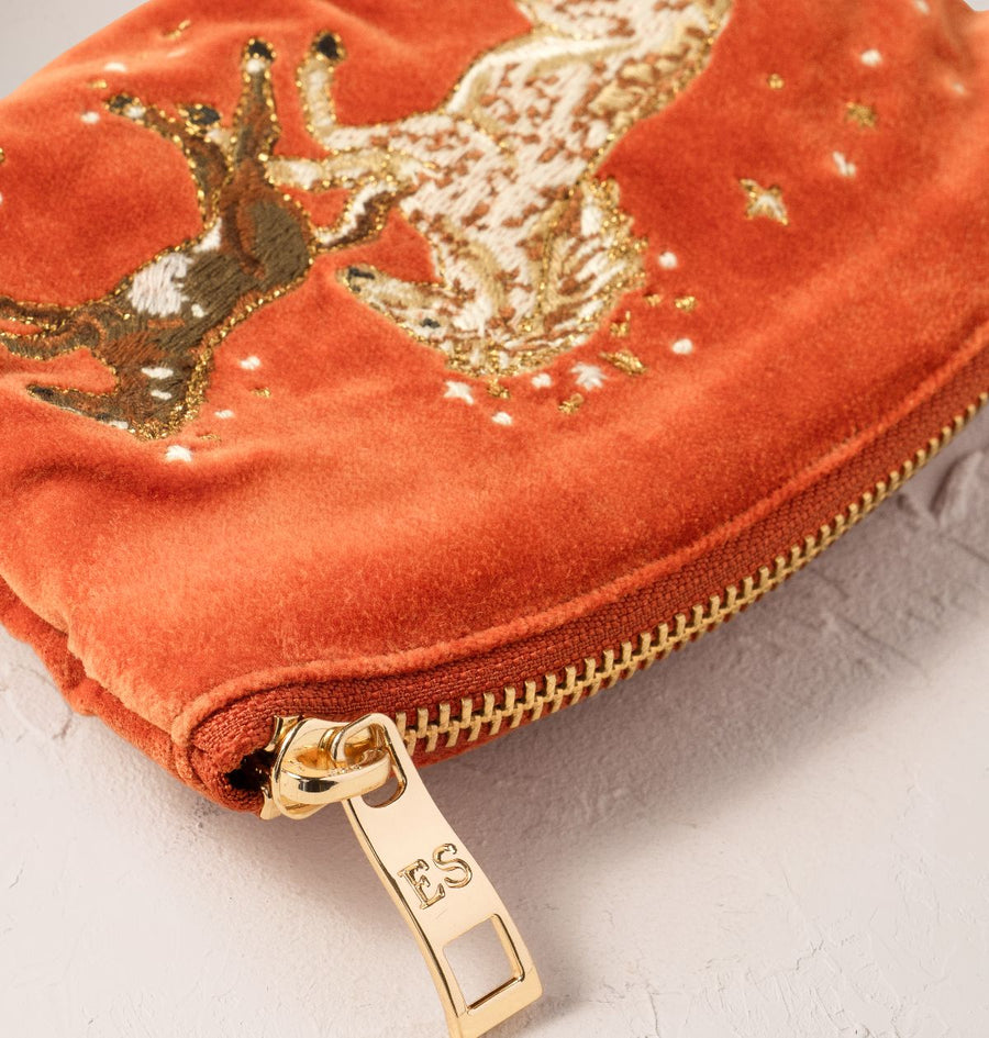 Celestial Wild Horses Coin Purse - Terracotta