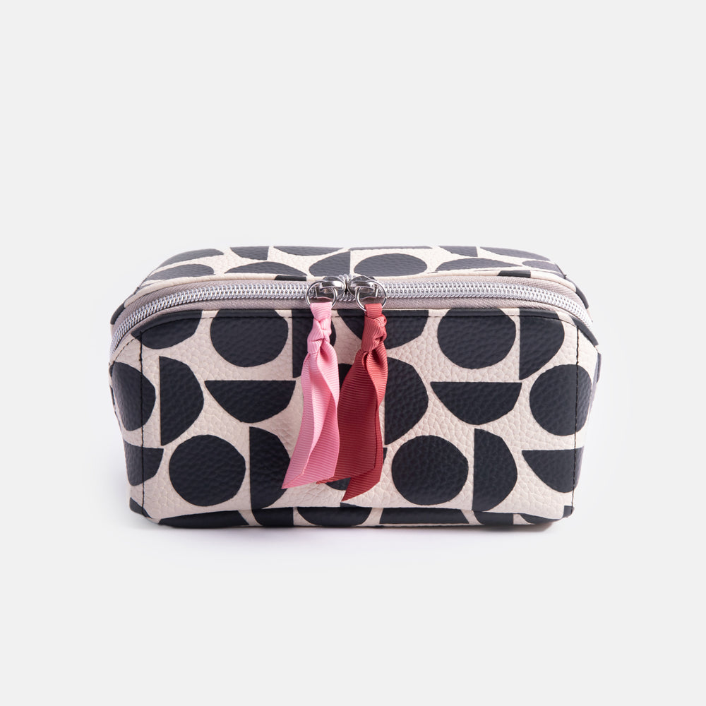 Mono Floral Diagonal Wash Bag