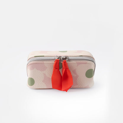 Pink Flowers Mini Flat Lay Cosmetic Bag