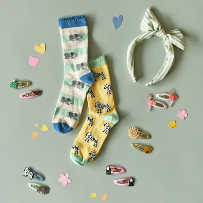 Safari Fun 2 Pack Socks UK size 12-3