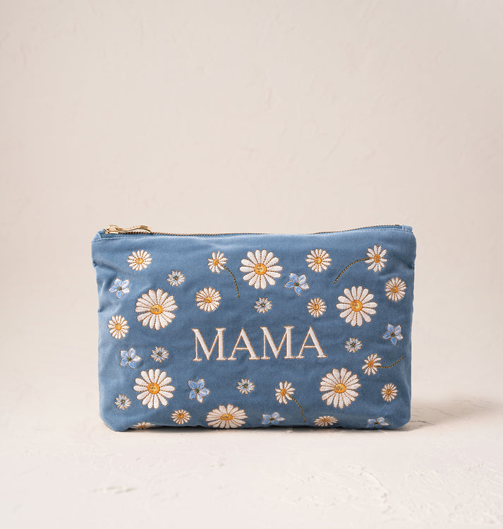 Daisy Dream Mama Everyday Pouch - Dusky Blue