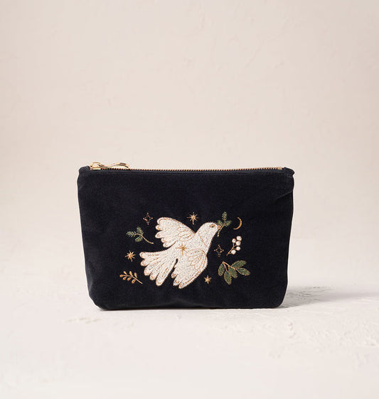 Doves of Peace Mini Pouch - Charcoal (Copy)