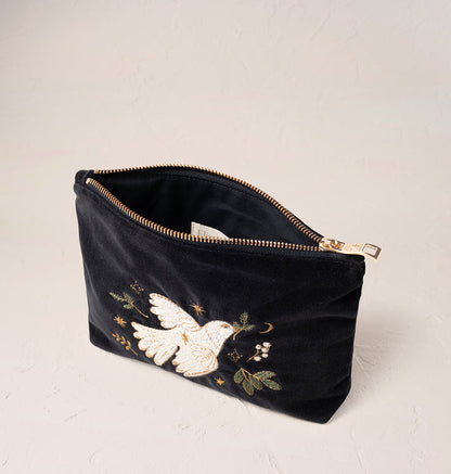 Doves of Peace Mini Pouch - Charcoal (Copy)