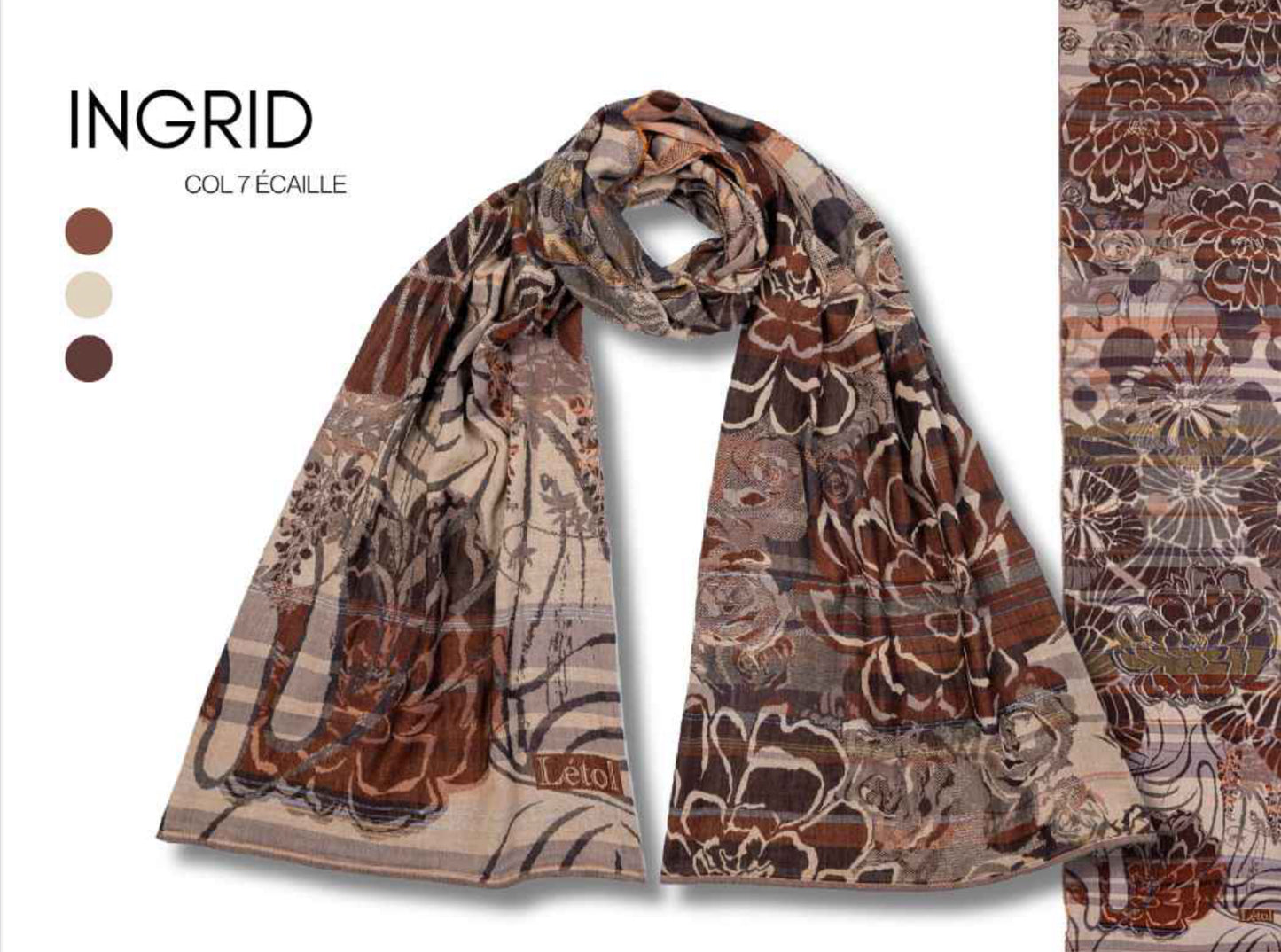 French Jacquard Scarf  - Ingrid Ecaille