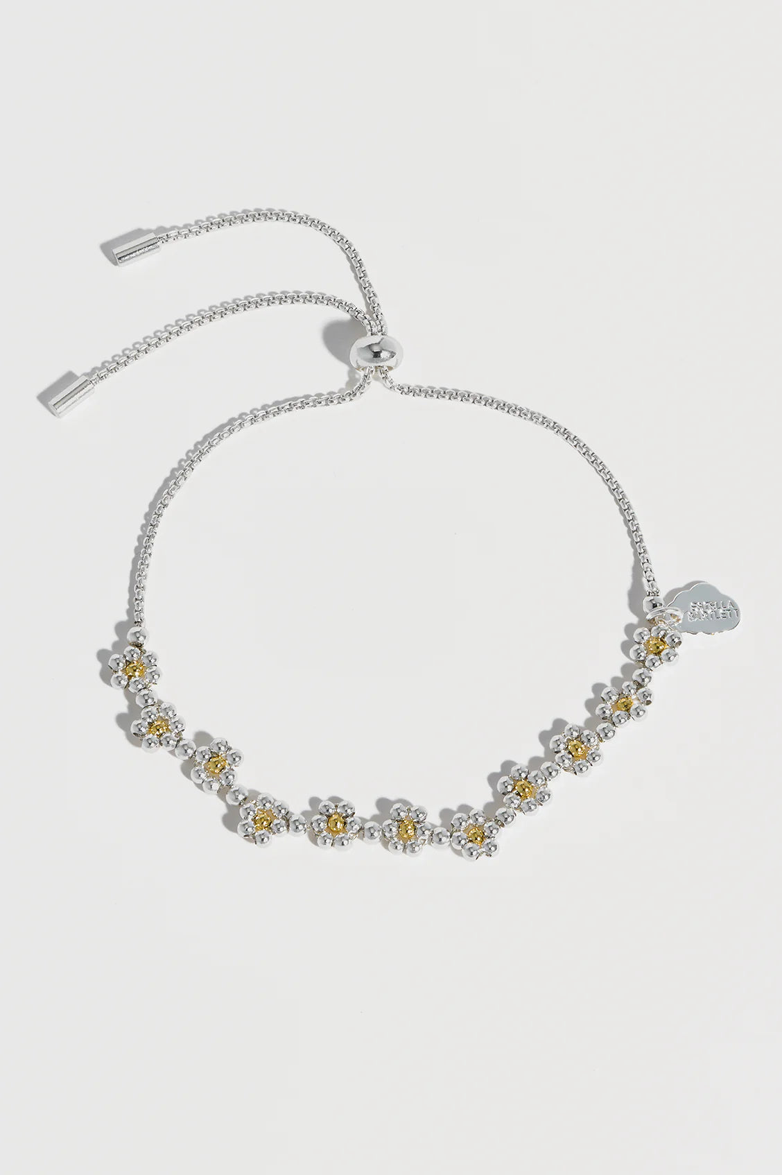 Amelia Daisy Chain Bracelet - Silver Plated