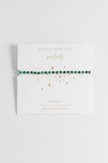 Wellness Malachite Gemstone Amelia Bracelet