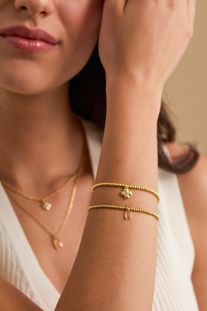 Wishbone Bracelet - Gold Plate