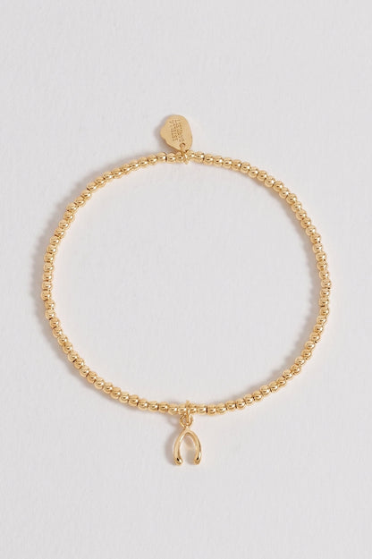 Wishbone Bracelet - Gold Plate