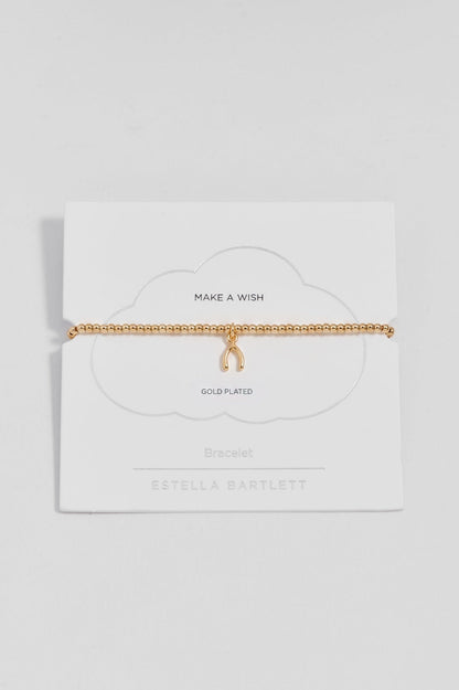 Wishbone Bracelet - Gold Plate