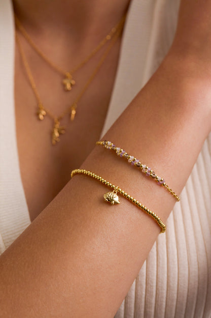 Hedgehog Bracelet - Gold Plate