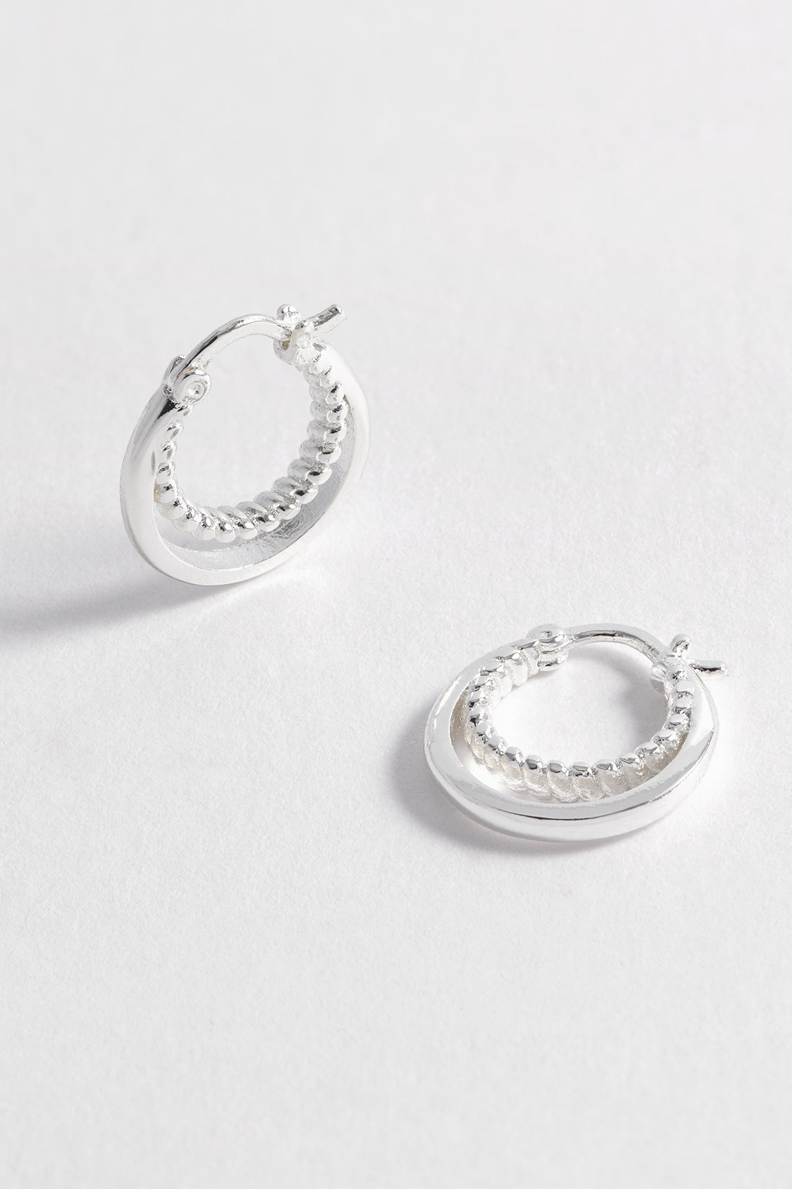 Twisted Double Hoop Earrings