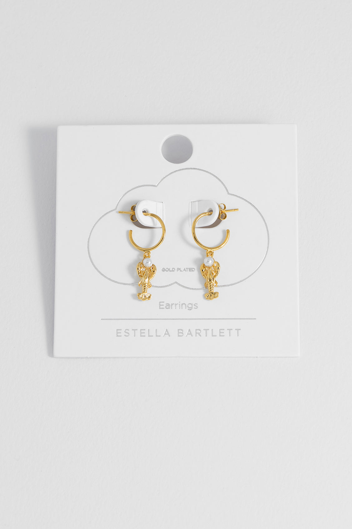 Lobster Charm Hoops
