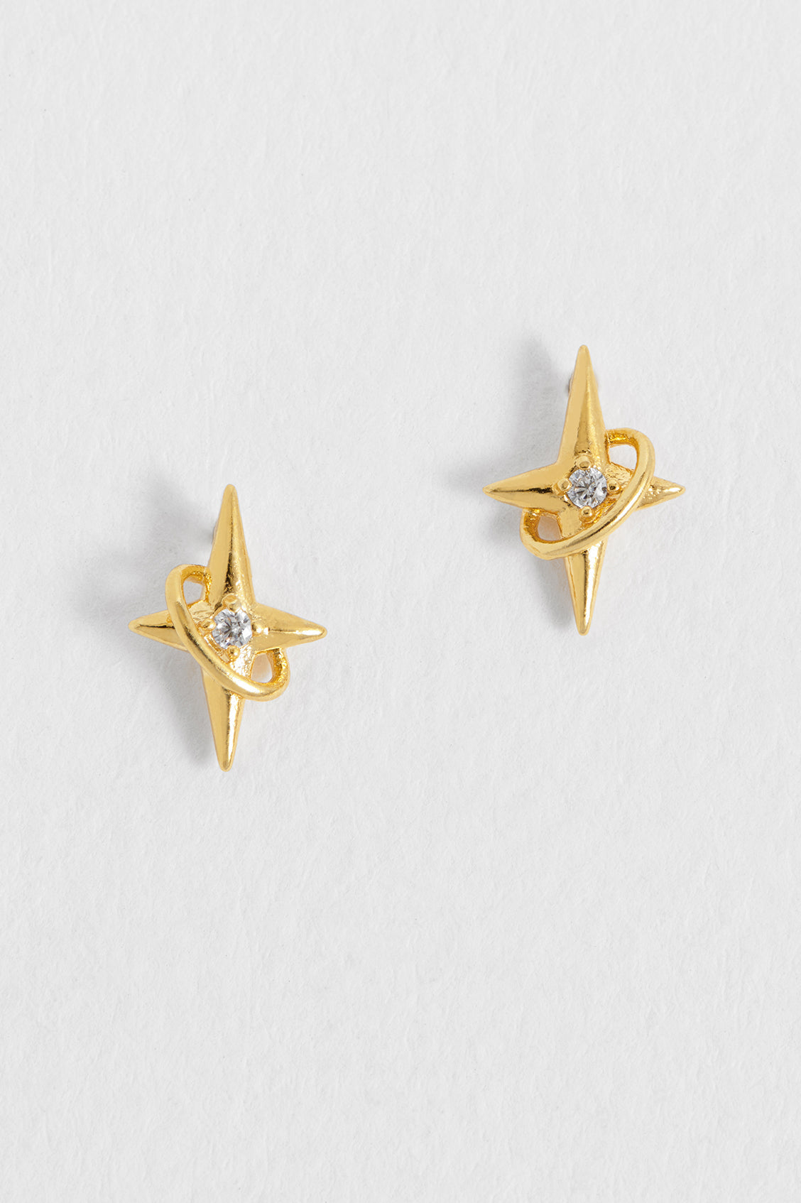 North Star Earrings - Gold Plated