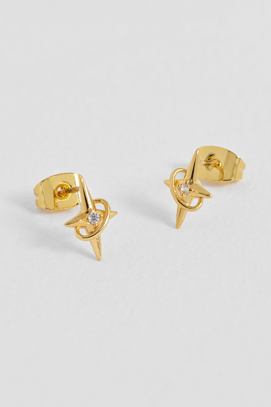 North Star Earrings - Gold Plated