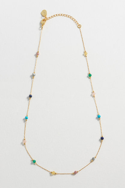 Wellness Mixed Beaded Chain Necklace