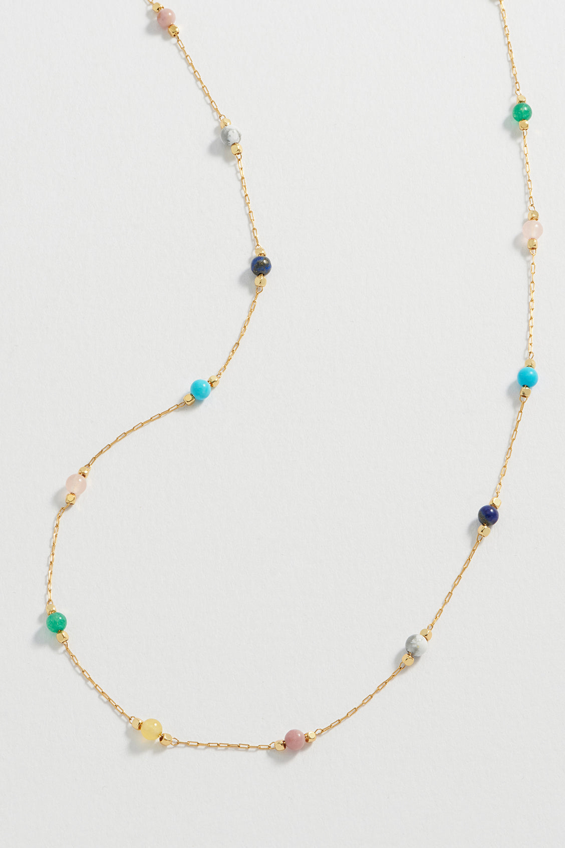 Wellness Mixed Beaded Chain Necklace