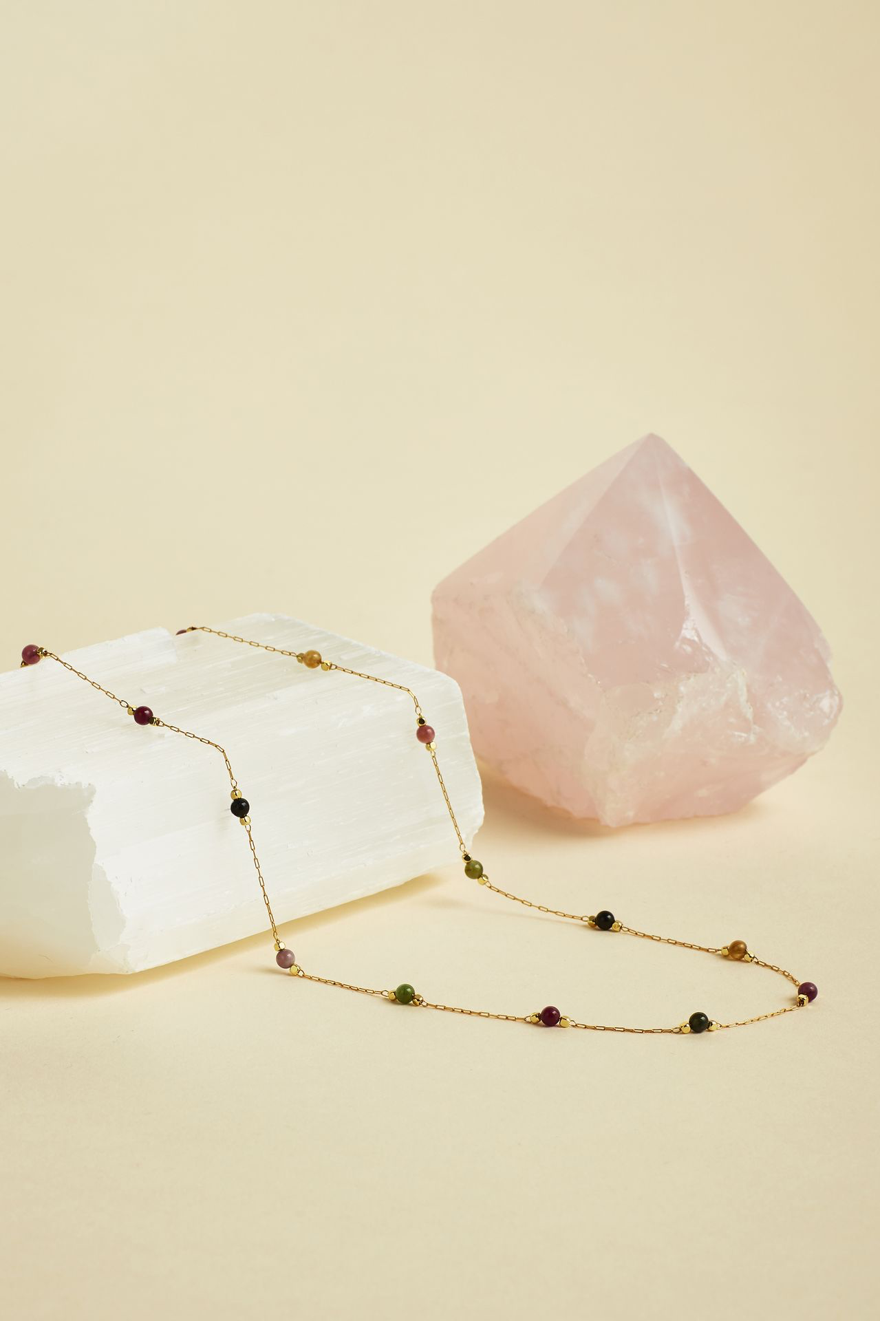Wellness - Tourmaline Station Necklace