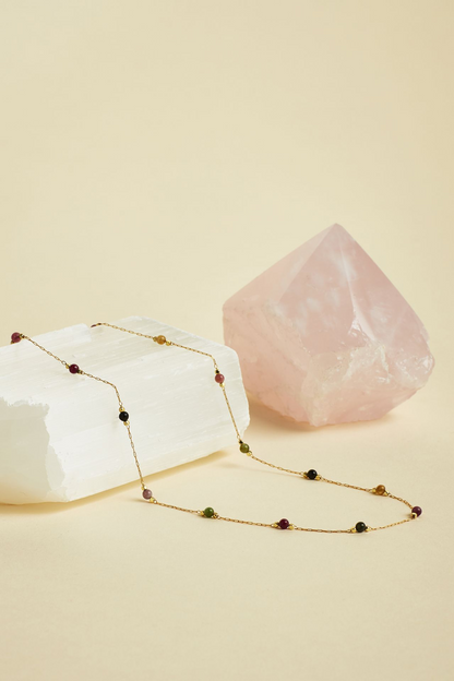 Wellness - Tourmaline Station Necklace