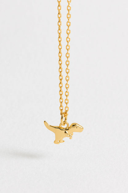 Dinosaur Necklace - Gold Plate