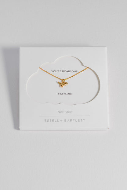 Dinosaur Necklace - Gold Plate