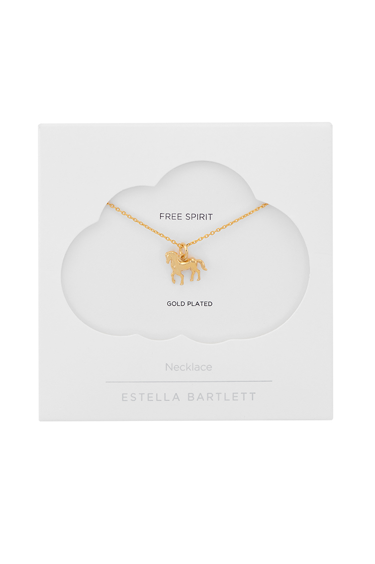 Horse Necklace Necklace - Gold Plate