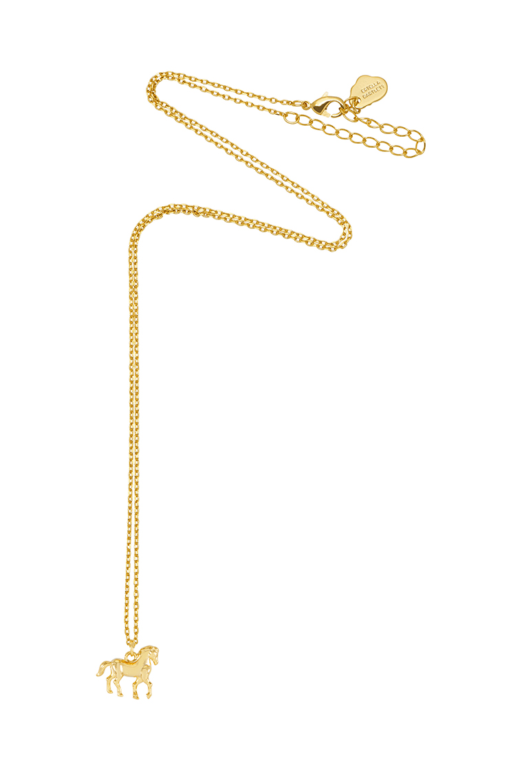Horse Necklace Necklace - Gold Plate