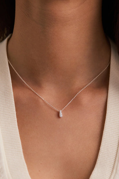 CZ Teardrop Necklace