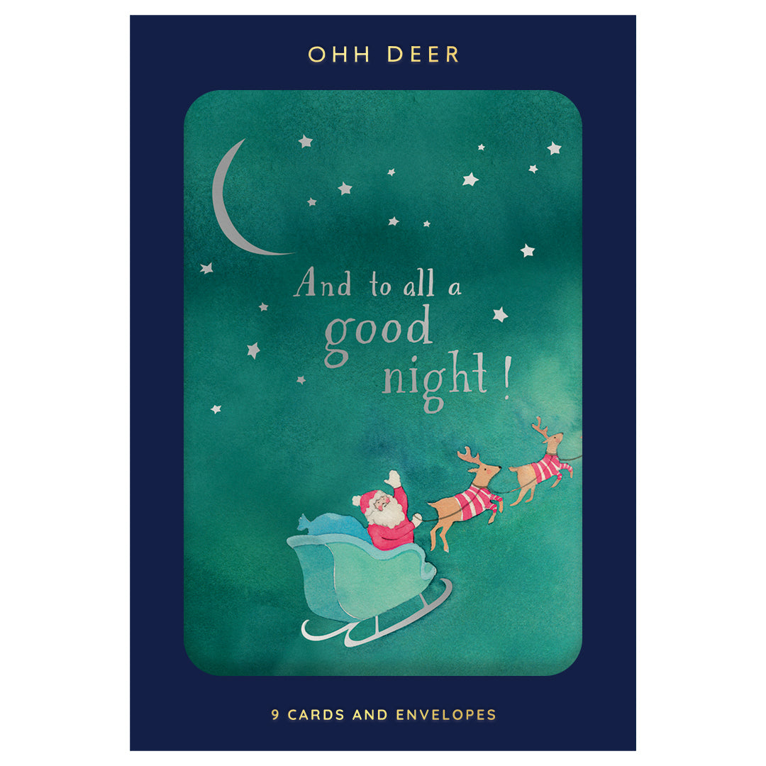 Assorted Christmas Card Set To All A Goodnight - Pack of 9