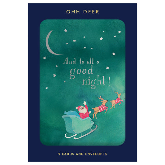 Assorted Christmas Card Set To All A Goodnight - Pack of 9