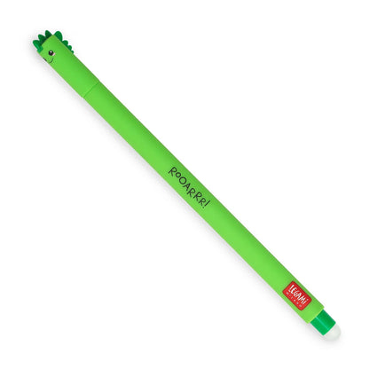 Legami Erasable Pen -Dino  - Green Ink - Rooarrr!