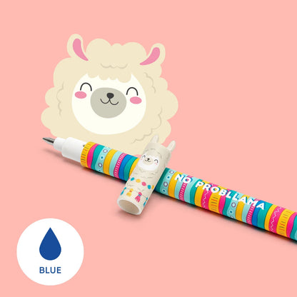 Legami Erasable Pen -Llama  - Blue Ink - Llama