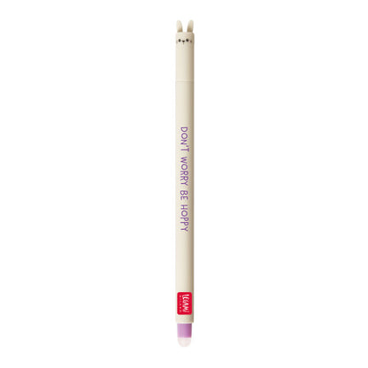 Legami Erasable Pen - Bunny - Purple - Don't Worry Be Hoppy