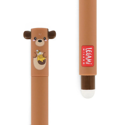 Legami Erasable Pen - Teddy Bear - Red Ink - Dream Big