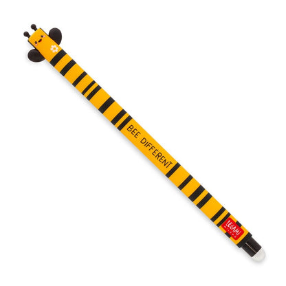 Legami Erasable Pen - Bee- Black Ink - Bee Different