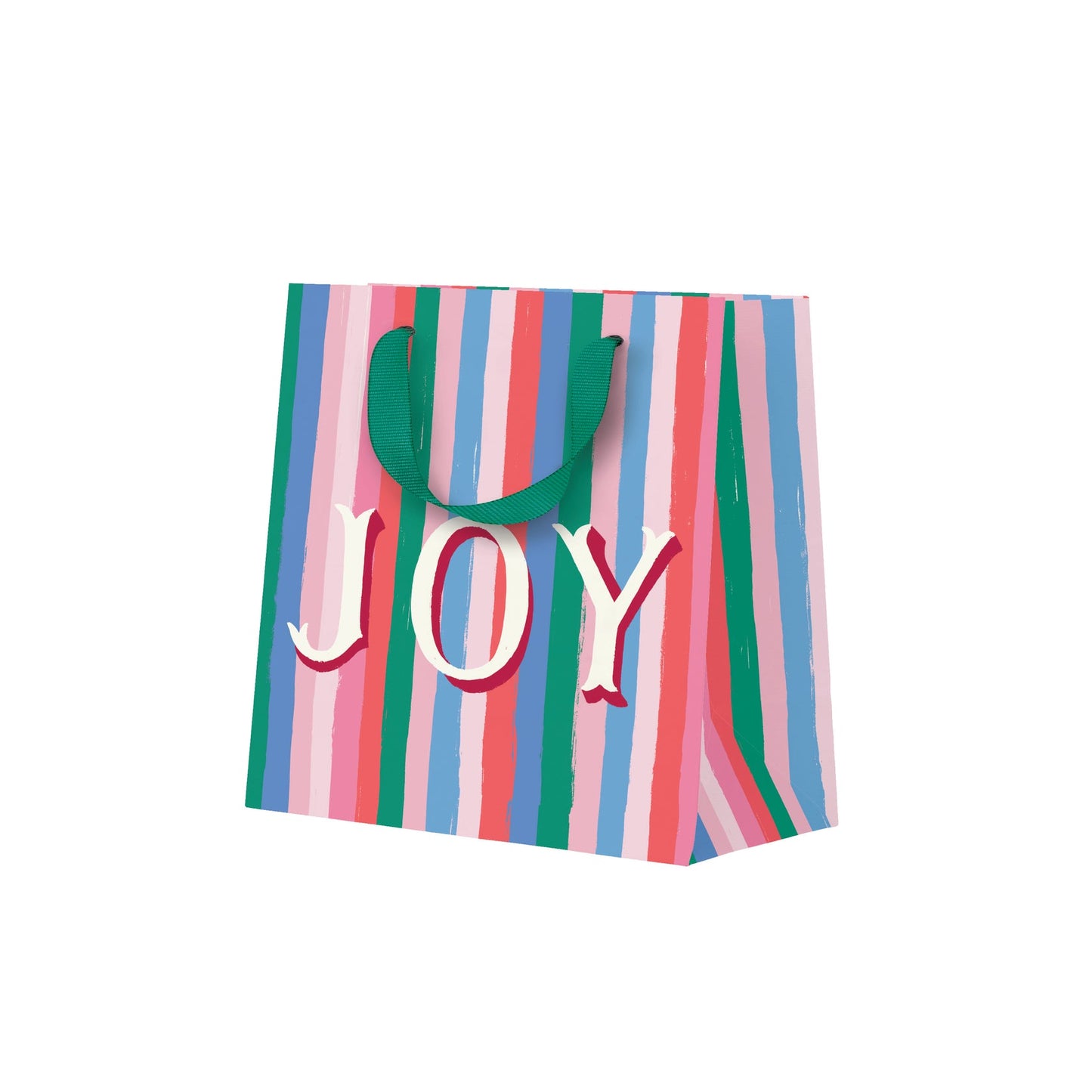 Joy Stripes Mini Gift Bag
