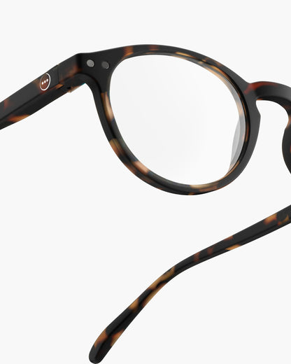 Unisex Reading Glasses - Style A - in Colour Tortoise +2.5