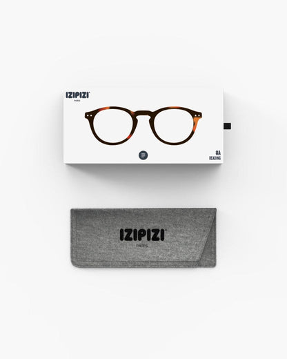 Unisex Reading Glasses - Style A - in Colour Tortoise +2.5