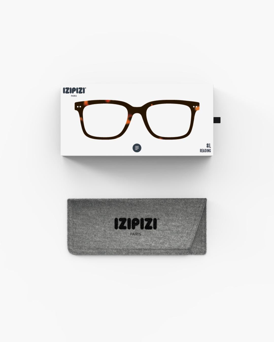 Unisex Reading Glasses - Style L - Tortoise +2.5