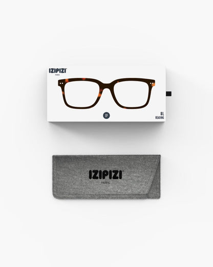 Unisex Reading Glasses - Style L - Tortoise +2.5