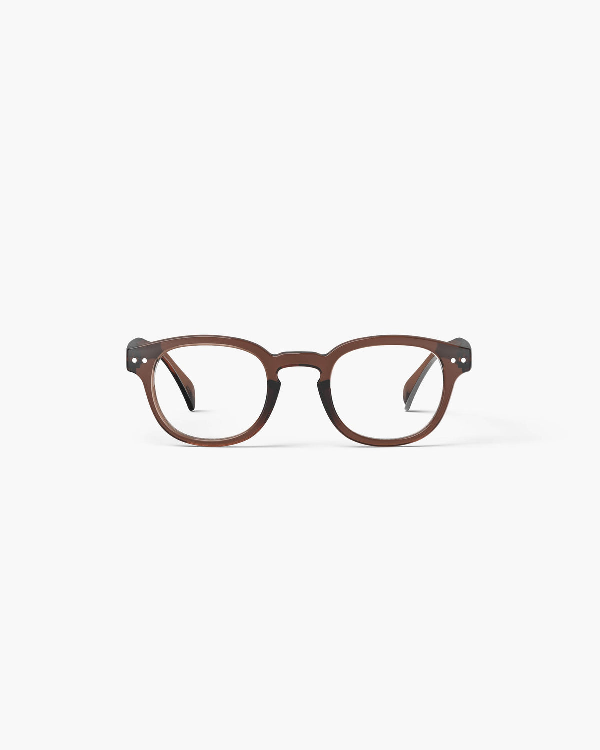 Unisex Reading Glasses - Style C- Dark Espresso +2.5