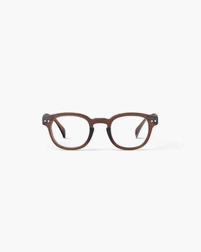 Unisex Reading Glasses - Style C- Dark Espresso +2.5