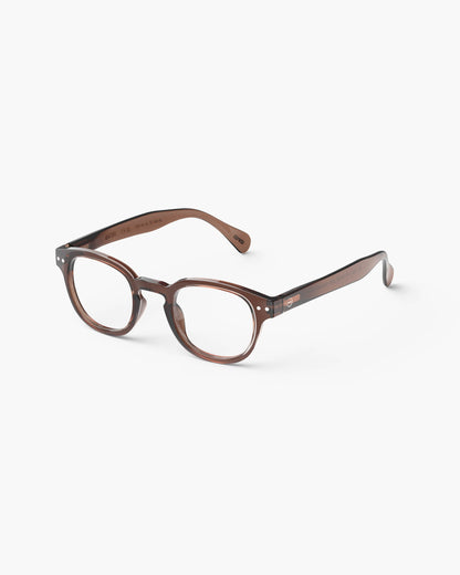 Unisex Reading Glasses - Style C- Dark Espresso +2.5