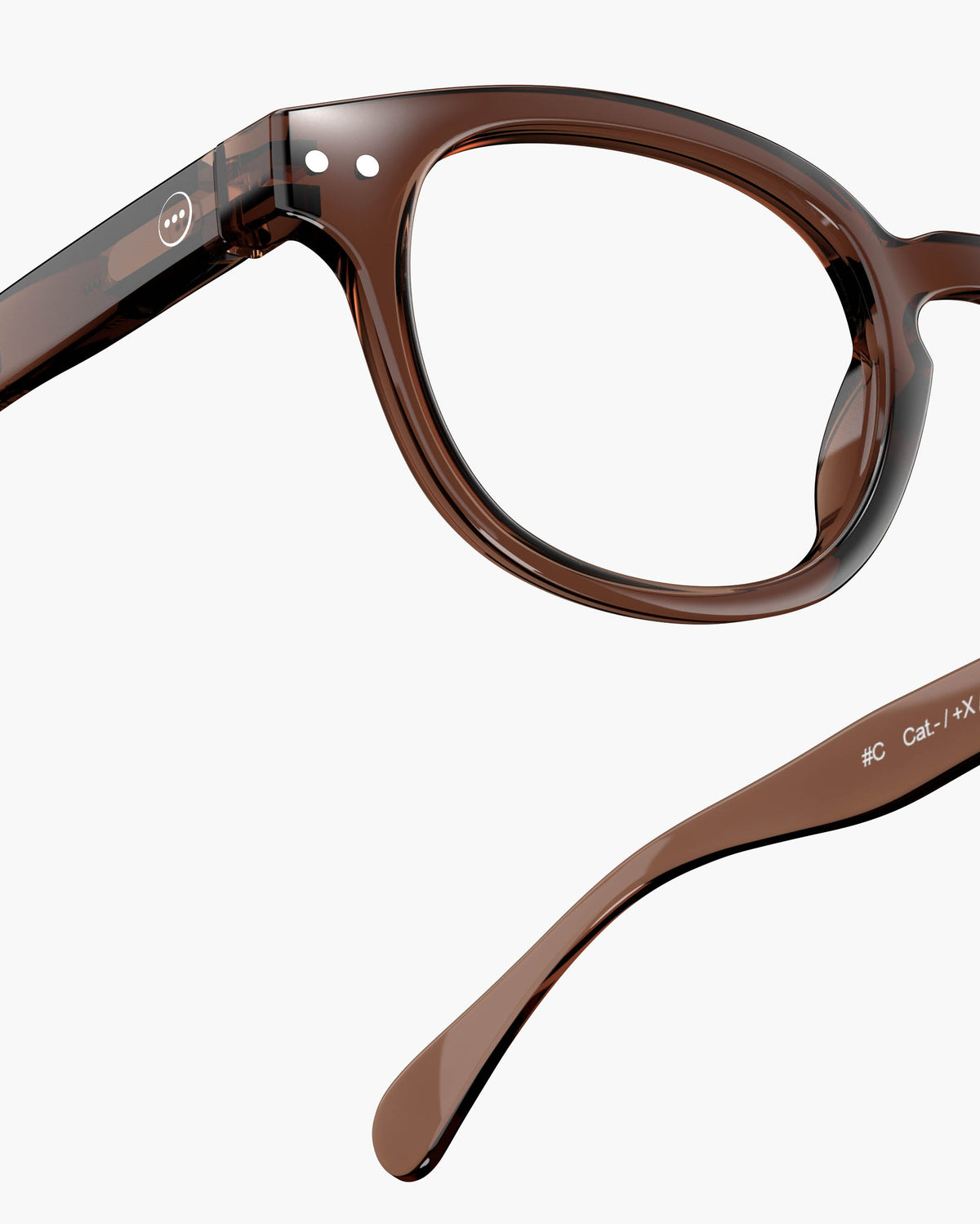Unisex Reading Glasses - Style C- Dark Espresso +2.5