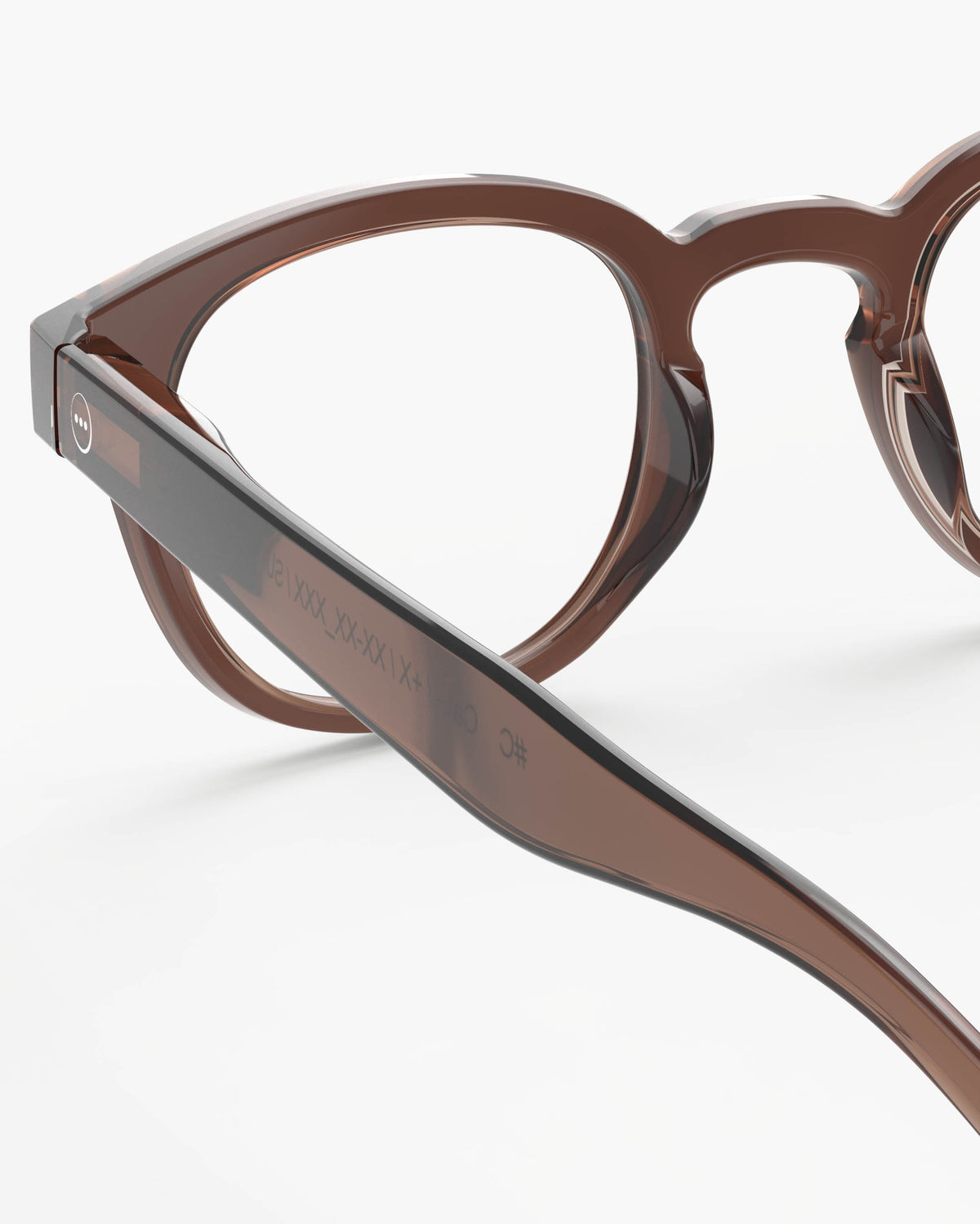 Unisex Reading Glasses - Style C- Dark Espresso +2.5