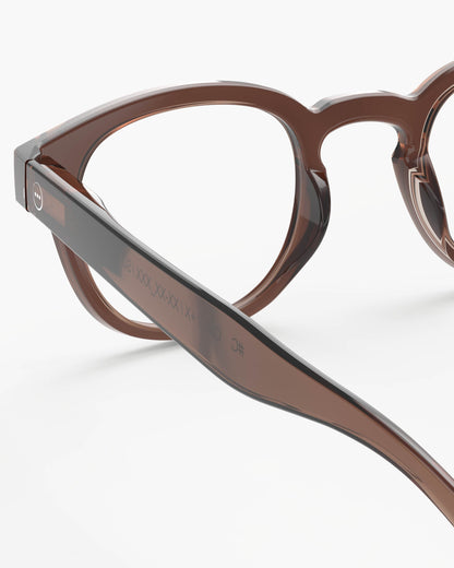 Unisex Reading Glasses - Style C- Dark Espresso +2.5
