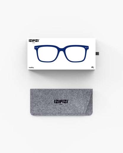 Unisex Reading Glasses - Style L  - Midnight Blue +2
