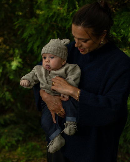 Squab Top - Marl Beige 3-6 months