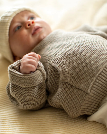 Joey Top - Marl Beige 3- 6months